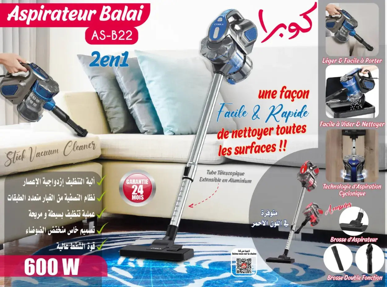 Aspirateur a balais COBRA