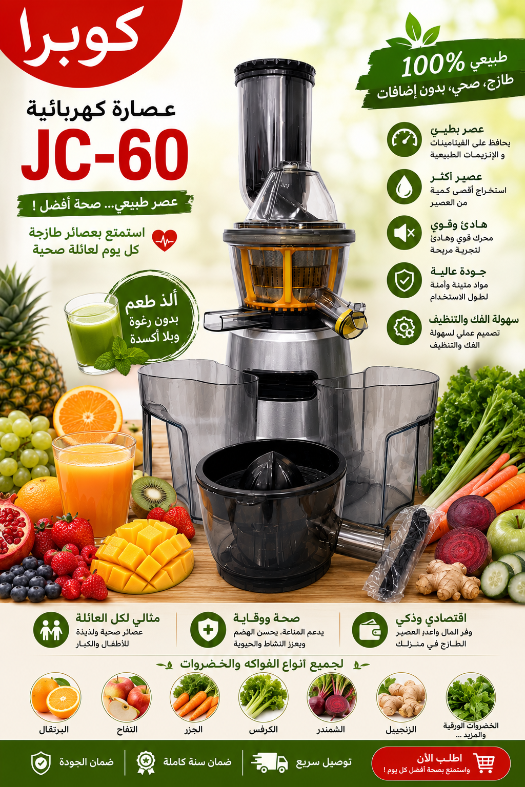 Extracteur de jus JC-60
