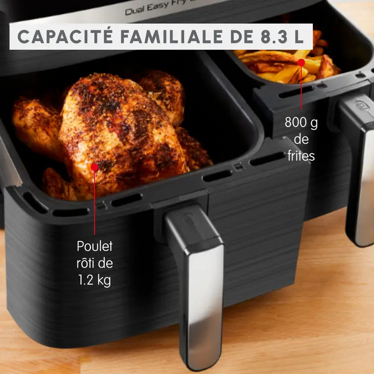 Air Fryer MOULINEX Dual Easy Fry & Grill 8.3L – EZ905B20