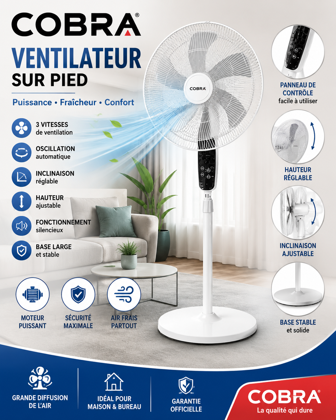 Ventilateur à pieds NS-2011
