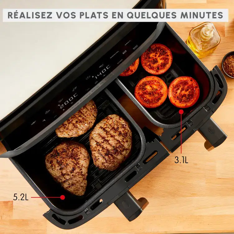 Air Fryer MOULINEX Dual Easy Fry & Grill 8.3L – EZ905B20 - AIR FRYER