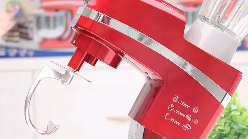 Mélangeur sur socle kitchenaid cobra 6,5 litres rouge avec accents chrome et pichet en verre clair 2000 watts