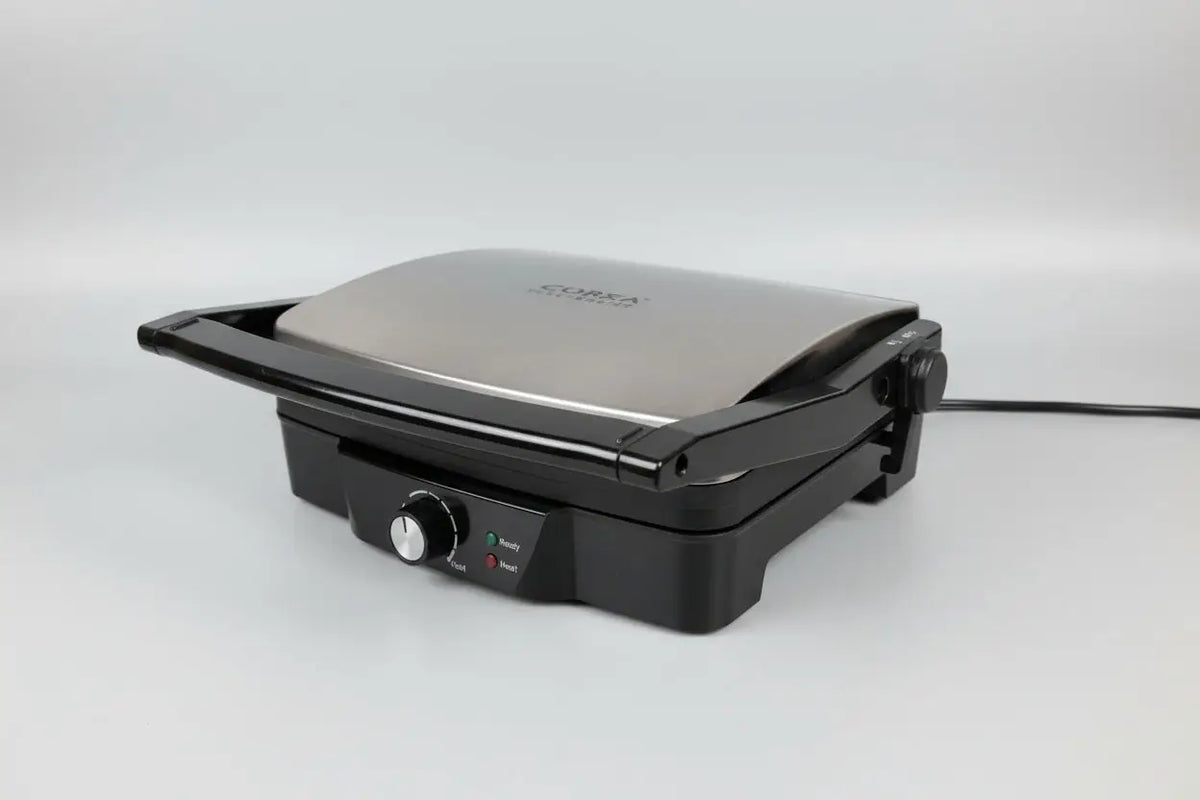 Grille électrique cuisinart 2000 watt noire et inox au design moderne et élégant
