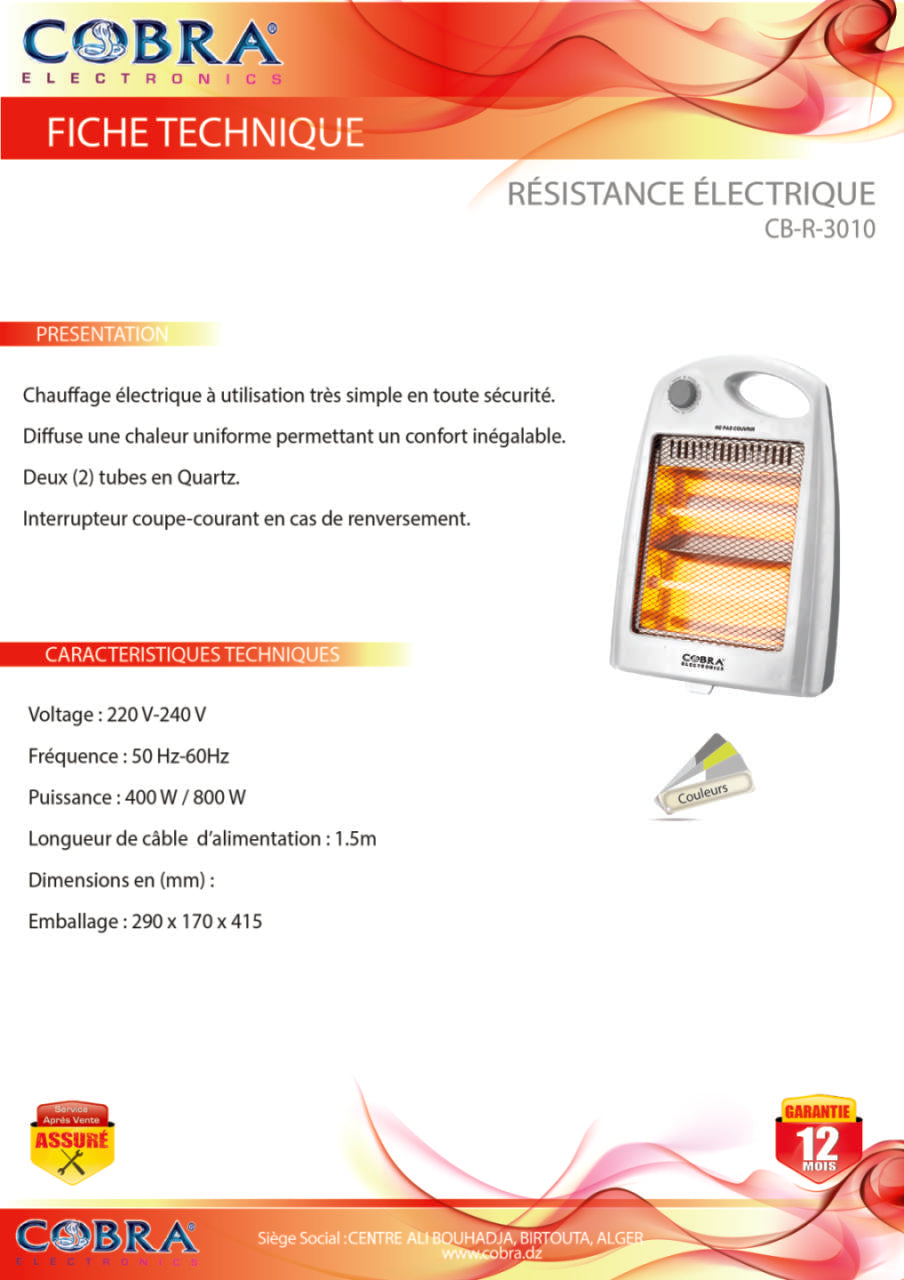Résistance 3010 CHAUFFAGE