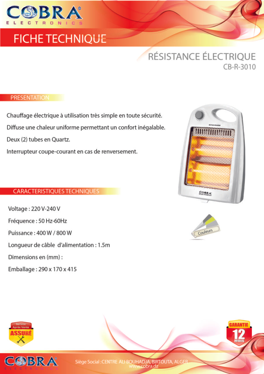 Résistance 3010 CHAUFFAGE
