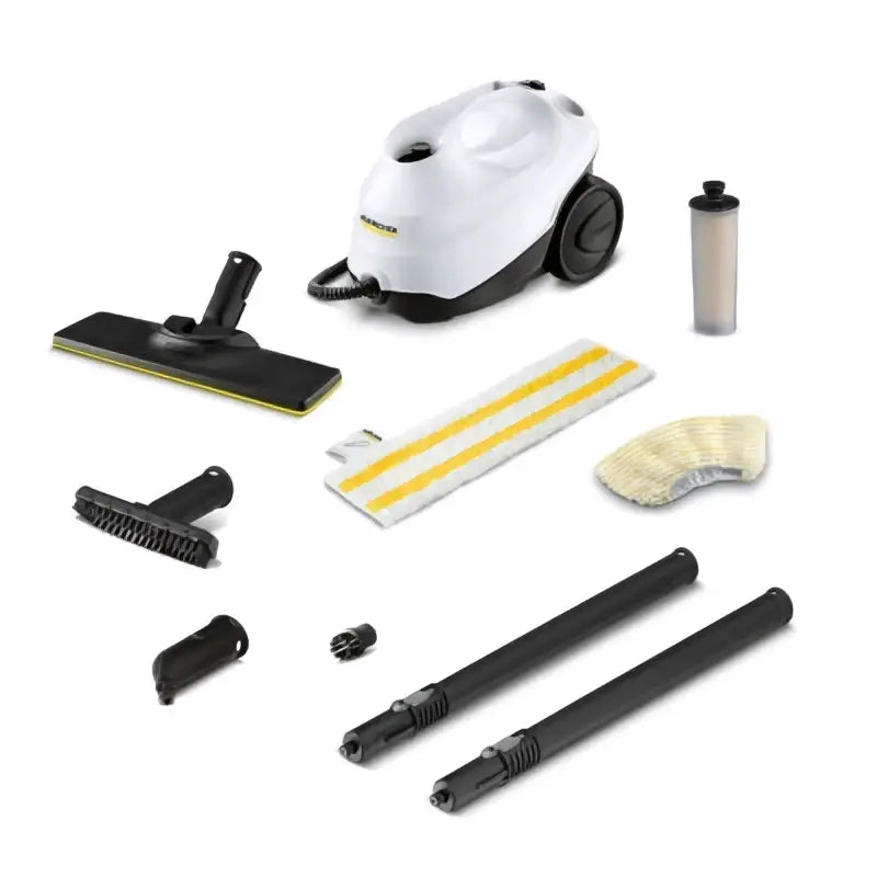 Nettoyeur vapeur kärcher sc3 easyfix blanc et noir avec design moderne et fonction facile dusage