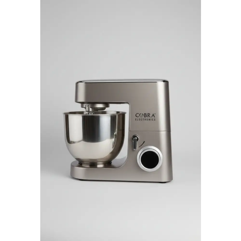 Pétrin Professionnel عجانة احترافية 2100واط مع ميزان مدمج، وعاء 8 لتر وتروس معدنية قوي - GRIS - Cobra