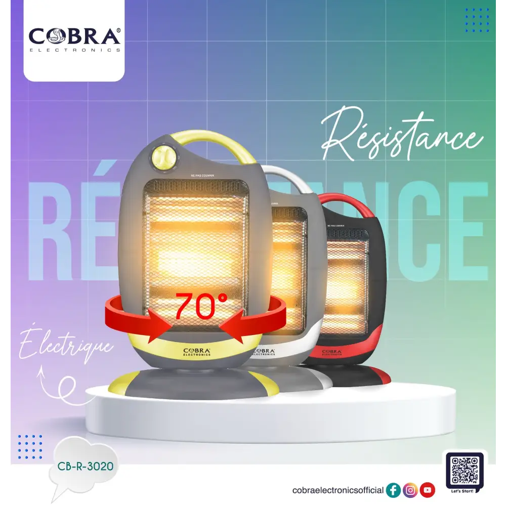 Résistance éléctrique avec télécommande - Cobra