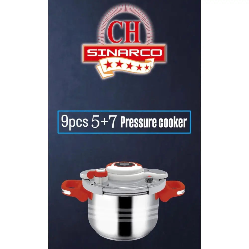 SINARCO – Set 9 pièces (5L + 7L) - Ustensils de cuisine