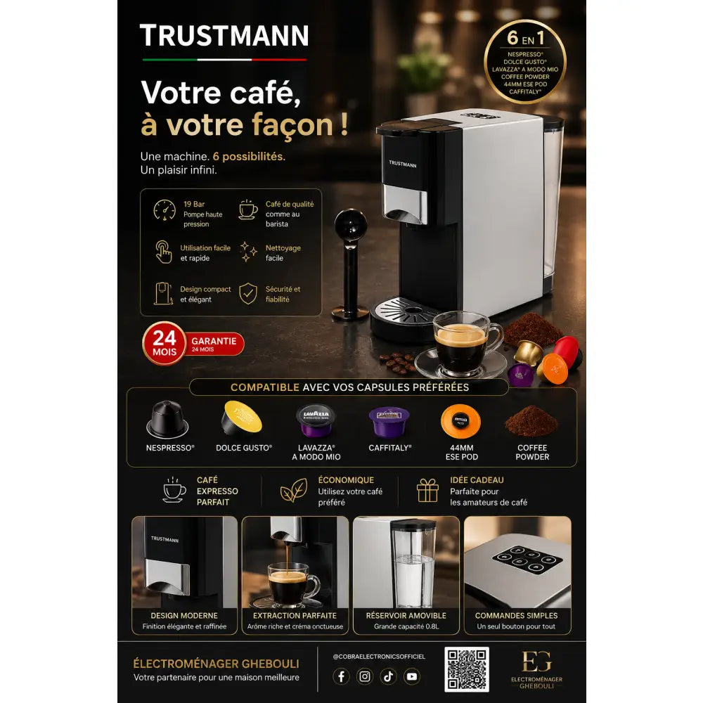 Trustmann Multi Coffee maker - Trustmann