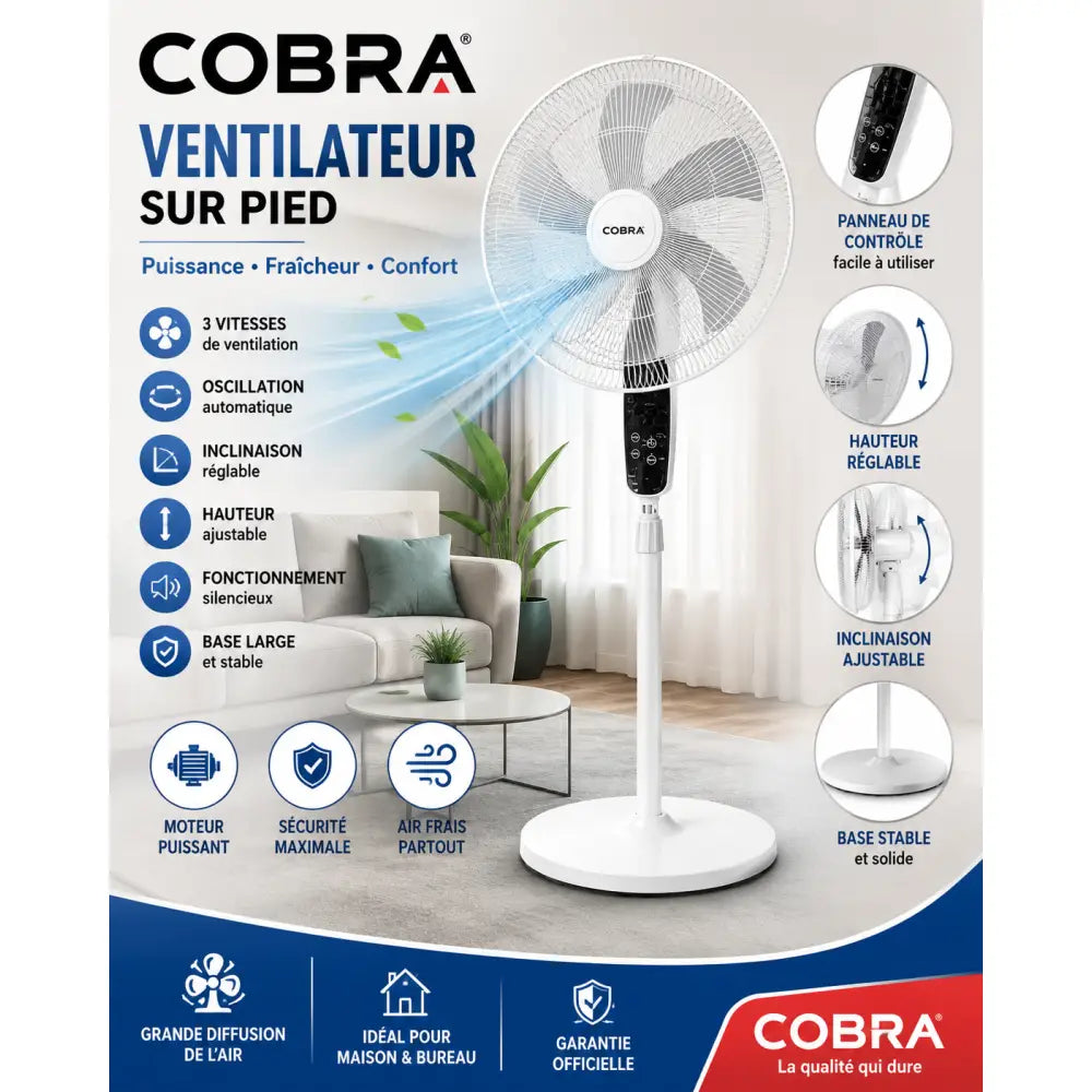 Ventilateur à pieds NS-2011 - Newstar